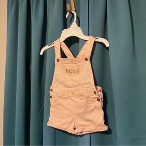 BCBGirls Light Pink Suspenders Shorts